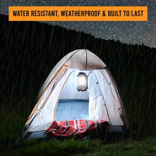Miniatura 9 de AYL - Linterna LED de camping recargable, linterna superbrillante con luz de 360 grados, banco de energía, resistente al agua IPX4 para emergencias