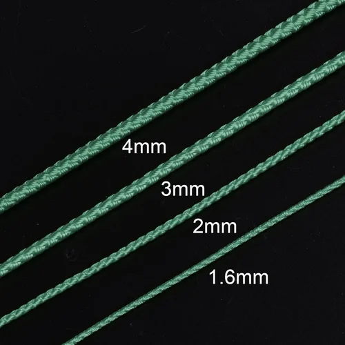 Miniatura 4 de HARFINGTON Cordón de hilo de nailon para cuentas de 0.063 in, cuerda de nailon trenzado extrafuerte para manualidades, pulseras, joyería, Negro