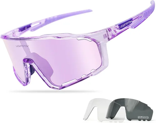 Miniatura 8 de Photochromic Cycling Glasses for Men Women, UV400 Sports Sunglasses for MTB, Riding, Running, Fishing, Baseball A1-gris