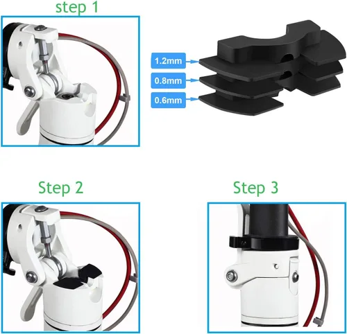Miniatura 5 de Chuancheng Kit de accesorios para Xiaomi Mijia M365 y Pro Series Gancho Scooter Eléctrico, Amortiguadores de Vibración 0.024 in 0.031 in 0.047 in