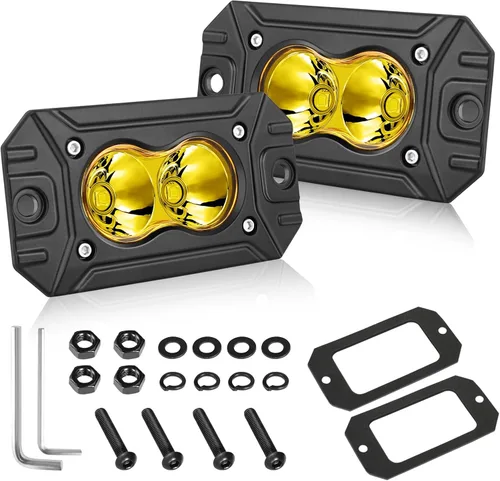 Miniatura 18 de Cápsulas LED ámbar, parte AKD de 3 pulgadas, luz LED de conducción de 40 W, luz LED todoterreno, luz de trabajo LED amarilla, luces antiniebla