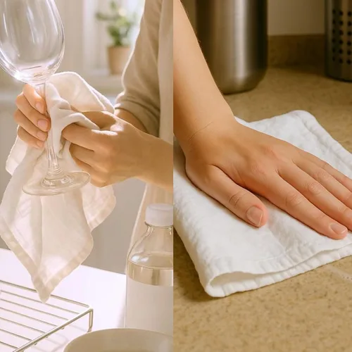 Miniatura 7 de Toallas de saco de harina Toalla de té para manualidades, plato de cocina, toalla de algodón en blanco para bordado, funda de lino para hornear