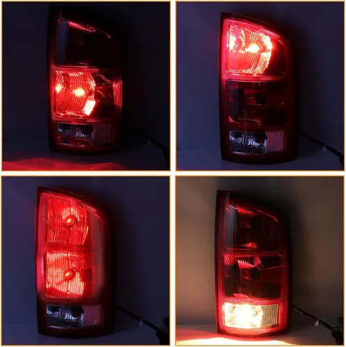 Miniatura 4 de Conjunto de Luces Traseras Compatible con 2002-2006 Dodge Ram 1500 2500 3500 Pickup, Tipo Halógeno NO LED, Modelo para Conductor y Acompañante