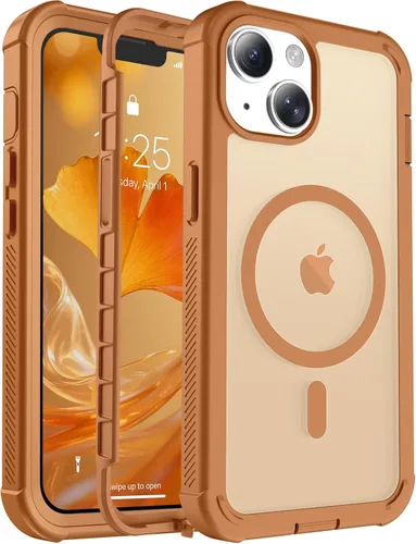 Miniatura 16 de jaroco - Funda magnética compatible con MagSafe para iPhone 11 de 6.1 pulgadas; protección de grado militar contra caídas, de doble capa