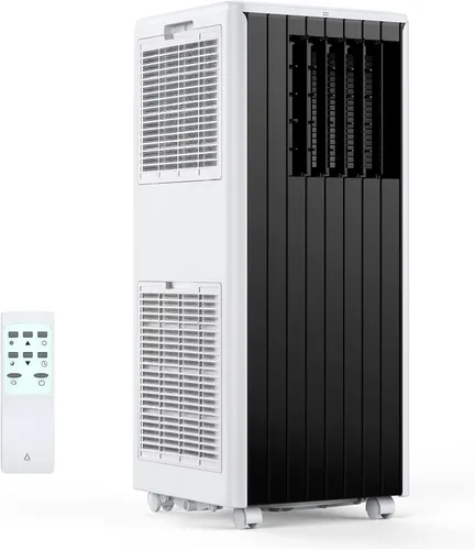 Aire acondicionado portátil de 8000 BTU, aire acondicionado portátil 4 en 1 con ventilador, deshumidificador y modo de suspensión, unidades de aire
