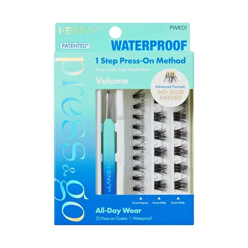 Miniatura 24 de i-ENVY - Pestañas autoadhesivas Press&Go, no necesitan pegamento, pestañas postizas de fácil aplicación, pestañas a presión de 1 paso, sin daños ni