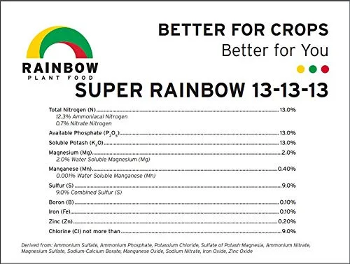 Miniatura 2 de 13-13-13 Fertilizante Super Rainbow 50lb