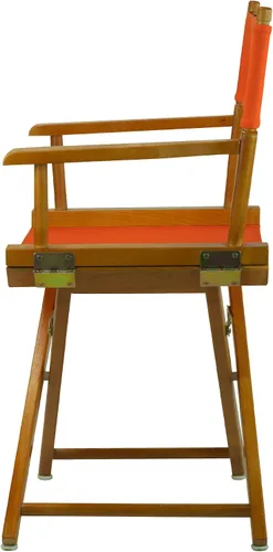 Miniatura 5 de Casual Home - Silla de director de 18.0 in, marco de roble miel con lienzo color mandarina