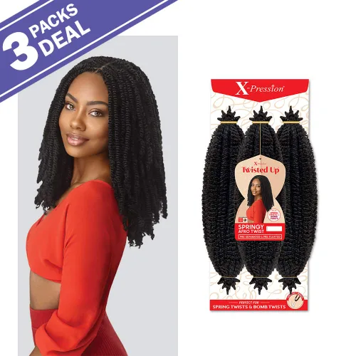 Miniatura 2 de ¡Ofertas de paquetes múltiples! Outre trenzado sintético – X Pression Twisted Up Spring Aro Twist 16