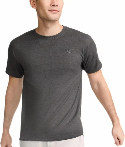 Miniatura 11 de Champion Men's Classic Short Sleeve T-Shirt, Standard Fit, Midweight 100% Cotton, Available in Regular and Big & Tall Blanco brillante