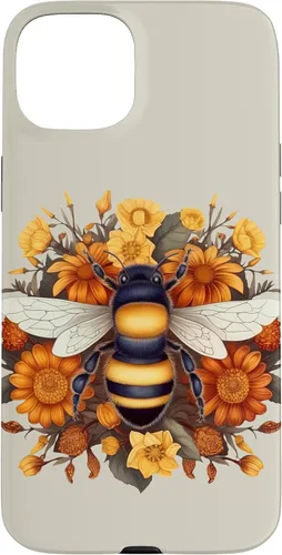 Miniatura 9 de iPhone 16 Boho Flower Bee Honey Beekeeper Daisy Sunflower Bee Case