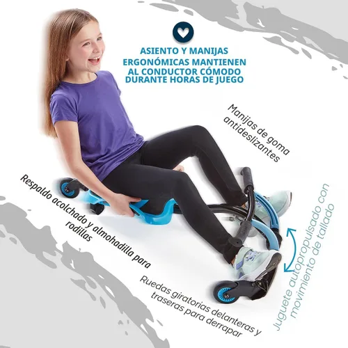 Miniatura 3 de YBIKE Leap Vehículo de Juguete Autopropulsado con Derrape y Carrera para Niños y Niñas de 4 a 9 años - Azul