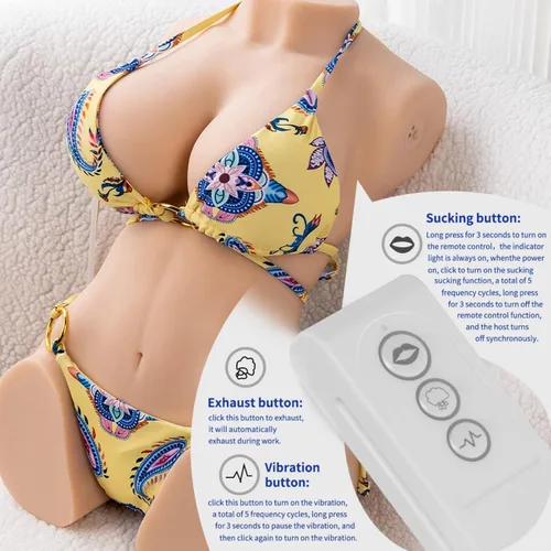 Miniatura 2 de Jaspik - Muñecas sexuales automáticas masturbador masculino, 22 libras, 3 en 1, realista, con función de succión y vibración y limpieza automática