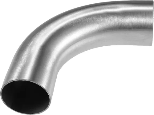 X AUTOHAUX 1 unids OD 2 pulgadas 90 grados mandril curva codo SS304 acero inoxidable curva tubo tubo de escape codo tubo tono plateado