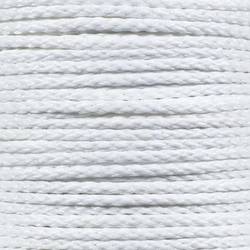 Miniatura 17 de Cuerda de polipropileno trenza hueca (1/2 pulgada, 50 pies, blanco) - Cuerda de barrera - Marcación de senderos, control de multitudes, campos