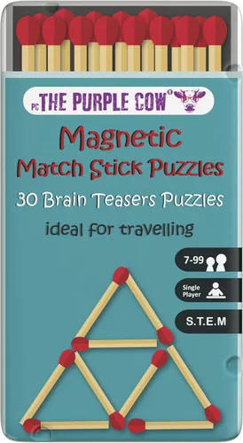 Miniatura 11 de The Purple Cow - Juego de ajedrez magnético para niños y adultos. Tamaño de viaje, juego ligero para horas de diversión - Mini juego portátil