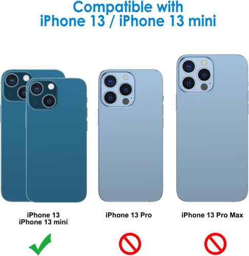 Miniatura 2 de JETech Protector de lente de cámara para iPhone 13 de 6.1 pulgadas y iPhone 13 mini de 5.4 pulgadas, vidrio templado 9H, transparente HD