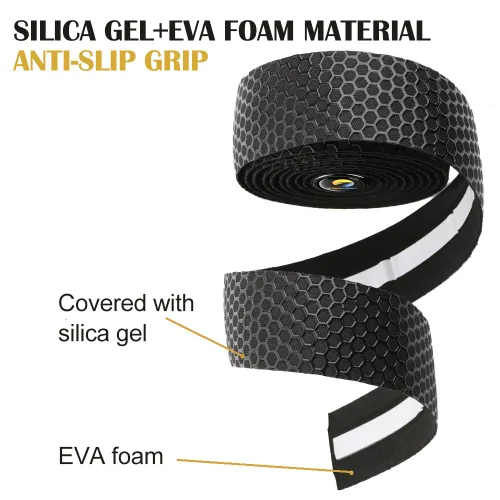 Miniatura 4 de TOPCABIN Cinta de barra de bicicleta EVA Camouflage Series Comfort Road Bike Handlebar Tape Cinta de barra de bicicleta con tapones de extremo