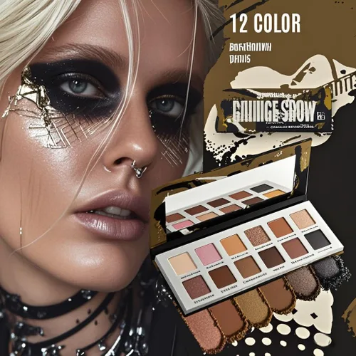 Miniatura 7 de Paleta de Sombras de Ojos Natural Nudes - Marrón Topo Cálido y Marrón Oscuro Mate, Acabado Aterciopelado con Shimmer y Metálico Tamaño Compacto