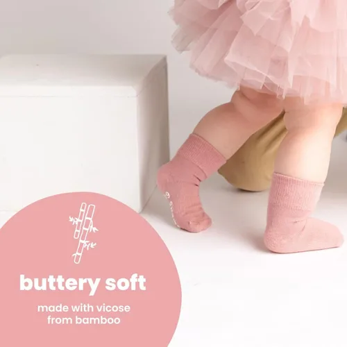 Miniatura 72 de squid socks Calcetines de viscosa de bambú 0-6M, 6-12M, 12-24M y 2T-3T Calcetines que se mantienen puestos
