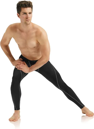 Miniatura 3 de Roadbox - Paquete de 1, 2 o 3 pantalones de compresión para hombre con capa base atlética, leggings ajustados para correr, yoga y baloncesto
