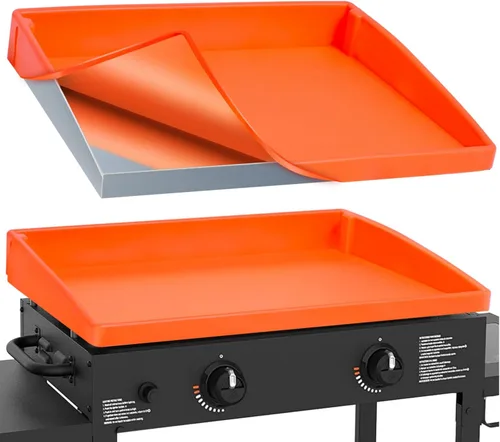 Miniatura 12 de Alfombrilla de silicona para parrilla de 36 pulgadas para Blackstone: Accesorios para parrilla, cubierta superior plana, protección de grado
