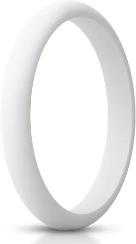 Miniatura 31 de ThunderFit - Realzadores de anillos de silicona delgados y apilables para mujer, alianzas de boda de silicona, 2.5 mm de ancho y 2 mm de grosor