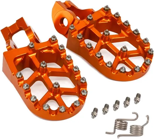 Miniatura 4 de Estriberas para motocicleta, pedales CNC para motocross 85-450 SX SXF EXC EXCF XC XCF 2016-2023 EC300 EC250F EC350F 21-23 Dirt Bike Naranja