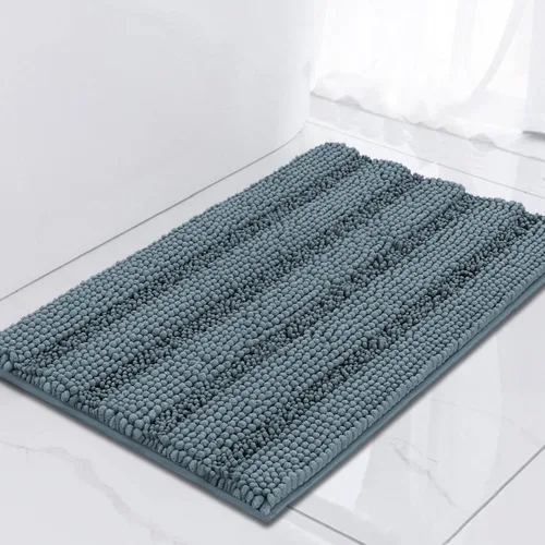 Miniatura 98 de Turquoize Alfombras de Baño de Chenilla Peludas Alfombra de Baño Antideslizante Gruesas Alfombras Peludas para Baño Chenilla Juego de Alfombra
