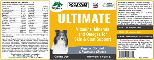 Miniatura 7 de Dogzymes Ultimate Skin and Coat con aceite de algas y coco orgánico (8 onzas)