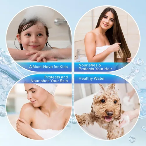 Miniatura 7 de Paquete de 4 cartuchos de repuesto de filtro de ducha de 20 etapas, filtro de ducha universal para agua dura, elimina el 99% de cloro y productos