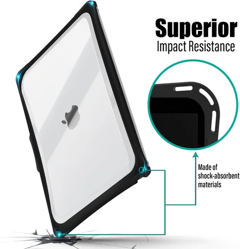 Miniatura 3 de IBENZER Hexpact Funda para MacBook Pro de 13 pulgadas 2026 2025 2024 2023 2022-2016 M2 M1 A2338 A2289 A2251 A2159 A1989 A1708 A1706, funda