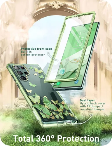 Miniatura 3 de i-Blason Cosmo Series - Funda protectora delgada y elegante para Samsung Galaxy S22 Ultra 5G (versión 2022), con protector de pantalla integrado