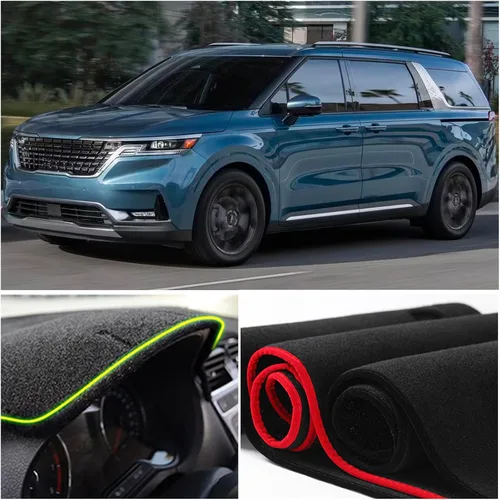 Miniatura 4 de Protector de tablero de interior para salpicadero Compatible con Kia Carnival KA4 Minivan LE EX SX y SX Prestige 2022 2023 2024 Protector de rayos