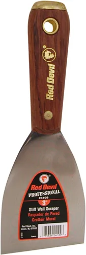 Miniatura 10 de Red Devil Professional Series 4100 Cuchillo de masilla rígida; hoja de 1-1/2 pulgadas (630-4103)
