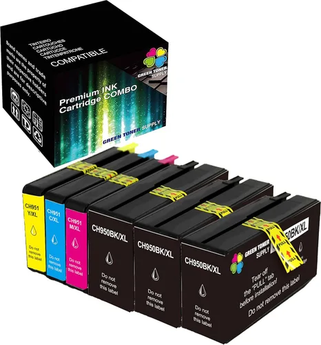 Miniatura 9 de Juego de 1 cartucho de tinta GTS compatible con HP 950 950XL HP950 950BK negro para HP Officejet Pro 251dw 276dw 8100 8600 8610 8620 8630 8640 8650