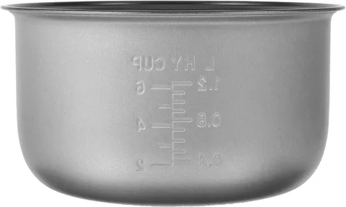 KICHOUSE Olla interior de repuesto para olla arrocera de 8.26 pulgadas, antiadherente, con taza medidora y cuchara de arroz para uso diario en la