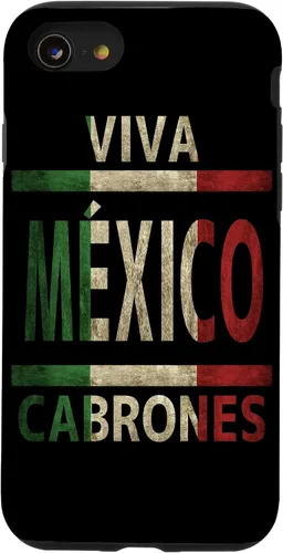 Miniatura 18 de Carcasa para iPhone 12 Pro Max Viva México Cabrones con bandera mexicana