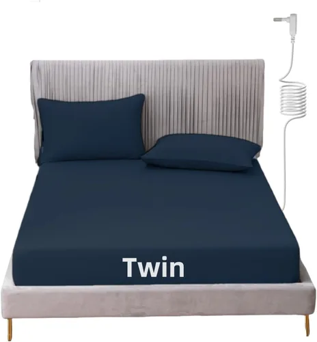 Miniatura 15 de Grounding - Sábana de cama tamaño King con cordón de 15 pies, 90% algodón orgánico + 10% fibra plateada, sábanas conductivas para un mejor sueño