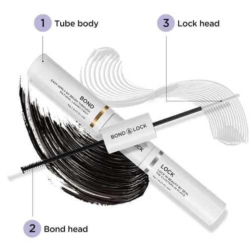 Miniatura 7 de BEYELIAN Pegamento de pestañas y sello, pegamento de pestañas en racimo para extensiones de pestañas individuales DIY, sellante de cuidado posterior