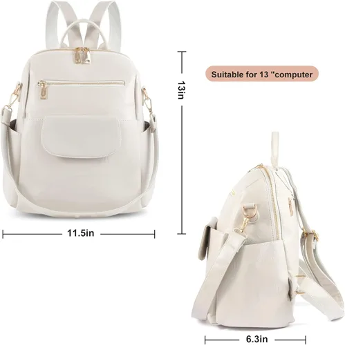 Miniatura 3 de Mochila de moda para mujer, impermeable, bolsa de viaje, bolsa de hombro convertible para mujer