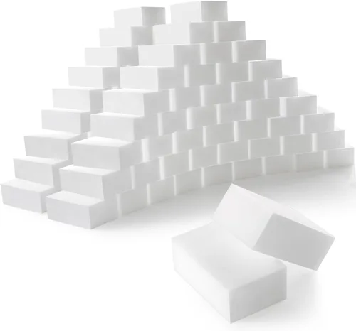 Miniatura 11 de Trendbox Paquete de 50 esponjas de melamina mágicas de limpieza en espuma de melamina a granel para platos, esponjas borradoras para limpieza