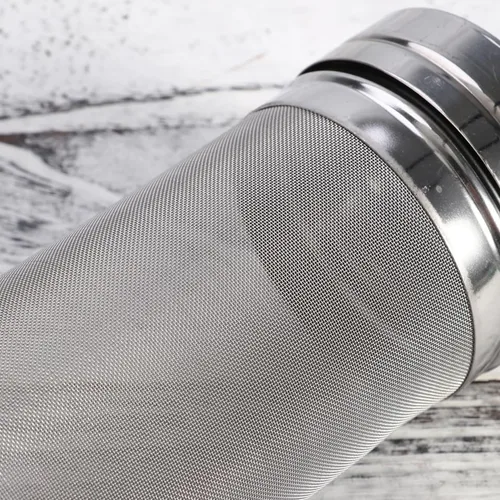 Miniatura 9 de SHOWERORO Cartucho de filtro de cerveza de acero inoxidable de 12 pulgadas colador de malla para elaboración de vino casero y herramienta