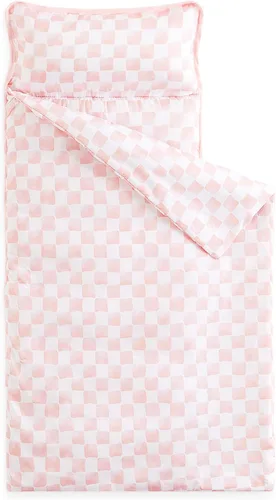 Wake In Cloud - Toddler Nap Mat with Pillow and Blanket, for Kids Boys Girls Ages 3 Plus in Kindergarten Daycare Preschool, Roll Up Sleeping Bag,