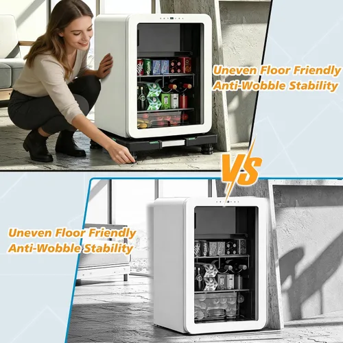 Miniatura 4 de I'SMARTMOON Mini soporte para nevera, base ajustable para refrigerador pequeño y lavadora, se adapta a dormitorios, oficinas y sótanos, base