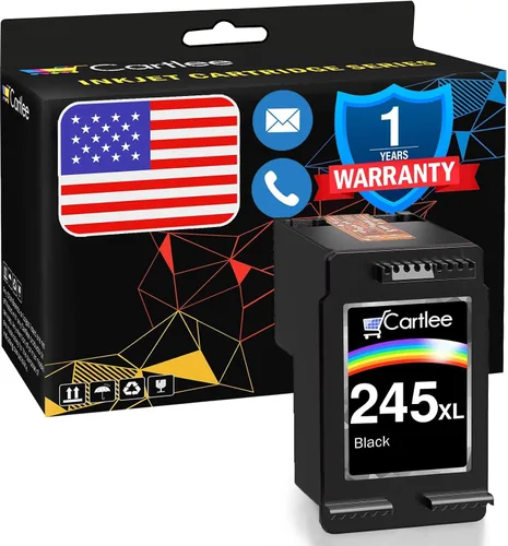 Cartlee Cartucho de tinta compatible de repuesto para Canon Ink 245 para Canon PG 245xl Cartucho de tinta para iP2820 MG2420 MG2920 MG2922 MG2520