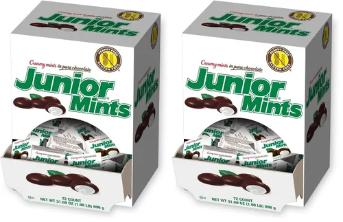 Miniatura 8 de Tootsie Roll Mentas cremosas junior en chocolate puro, mini cajas, 72 unidades, 31.68 onzas
