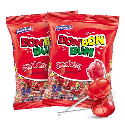 Miniatura 13 de Colombina Bon Bon Bum Tropical Maracuyá y Sandía con Condimento Tajin Chile Lima, 20 Unidades (Paquete de 1)