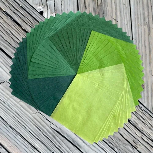 Miniatura 5 de 50 hojas de papel de morera de fibra natural de 6 x 6 pulgadas, hojas cuadradas de papel de origami para manualidades, papel para plegado