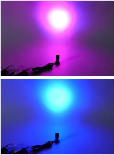 Miniatura 3 de Xking Mini foco multicolor para interiores, luces de acento RGB con control remoto, incluye todos los accesorios, encendido instantáneo